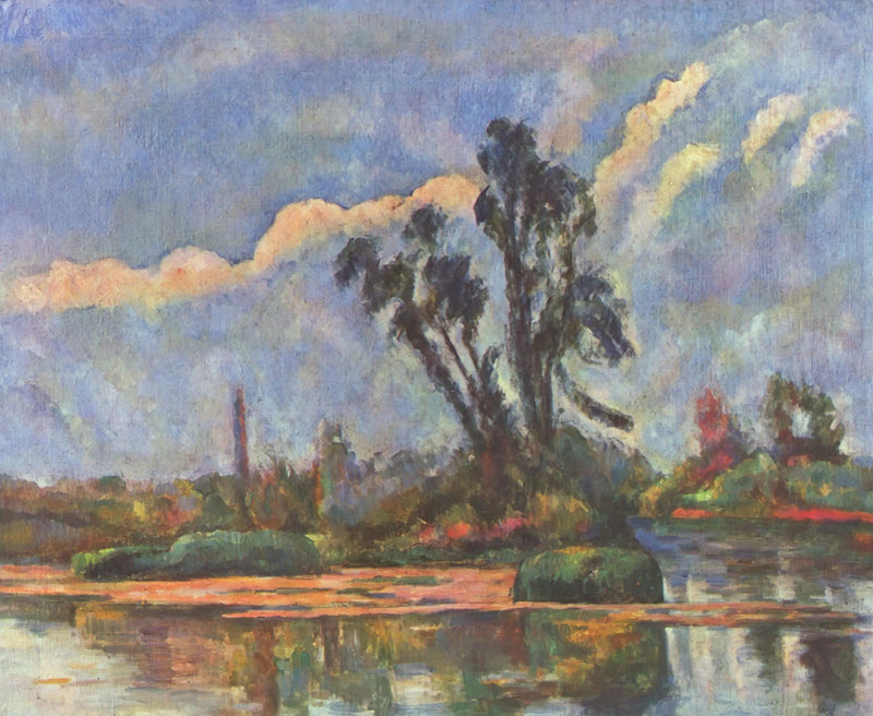 Bredderne af Oise - Paul Cézanne