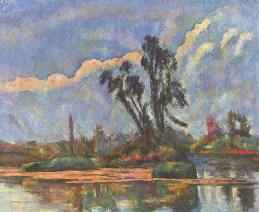Bredderne af Oise - Paul Cézanne