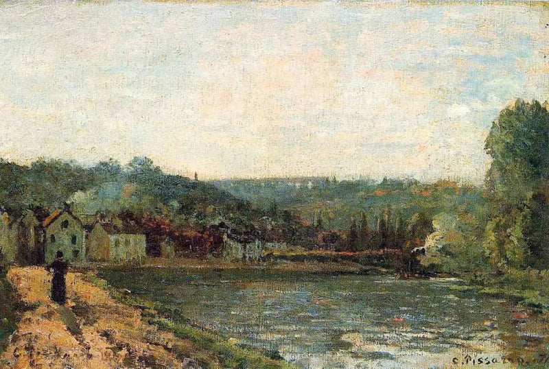 Seinebredderne ved Bougival - Camille Pissarro