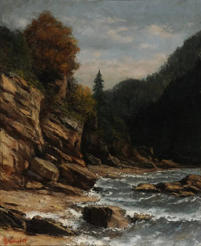 Bords du lac Léman - Gustave Courbet