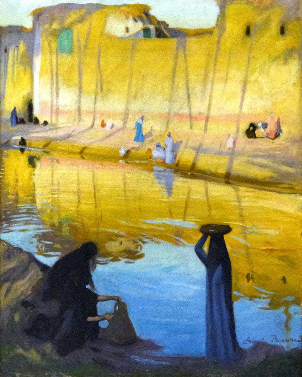 Bords du Nil à Marg, effet du soir - Émile Bernard image 1 copie de tableau peinte à la main