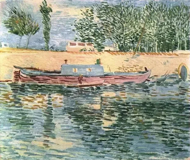 Seine-bredderne med både, Les - Vincent van Gogh