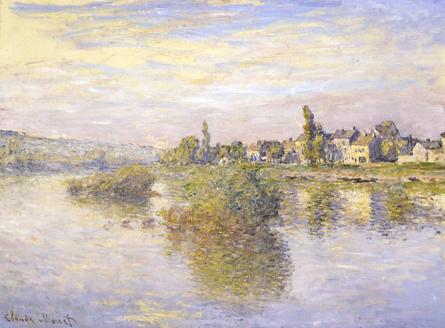 Seinens bredder ved Lavacourt W538 - Claude Monet