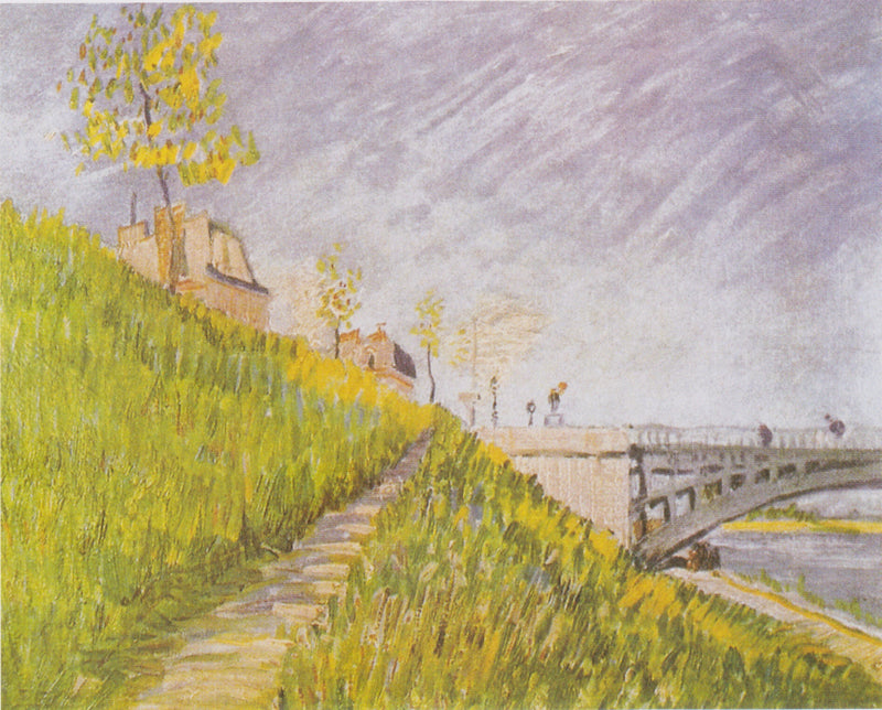 Seine-bredderne med Clichy-broen - Vincent van Gogh