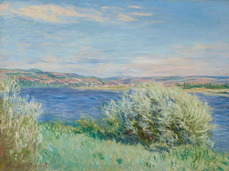 Seinens bredder nær Vétheuil W675 - Claude Monet