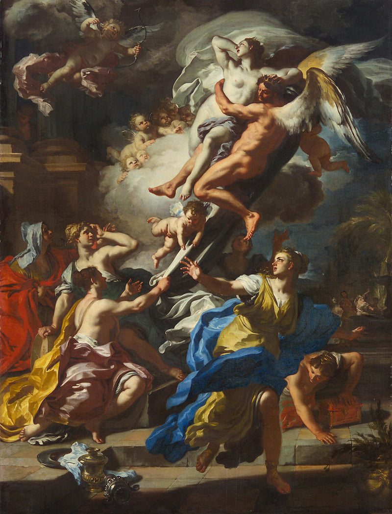 Borée flyver Oréthyie - Francesco Solimena