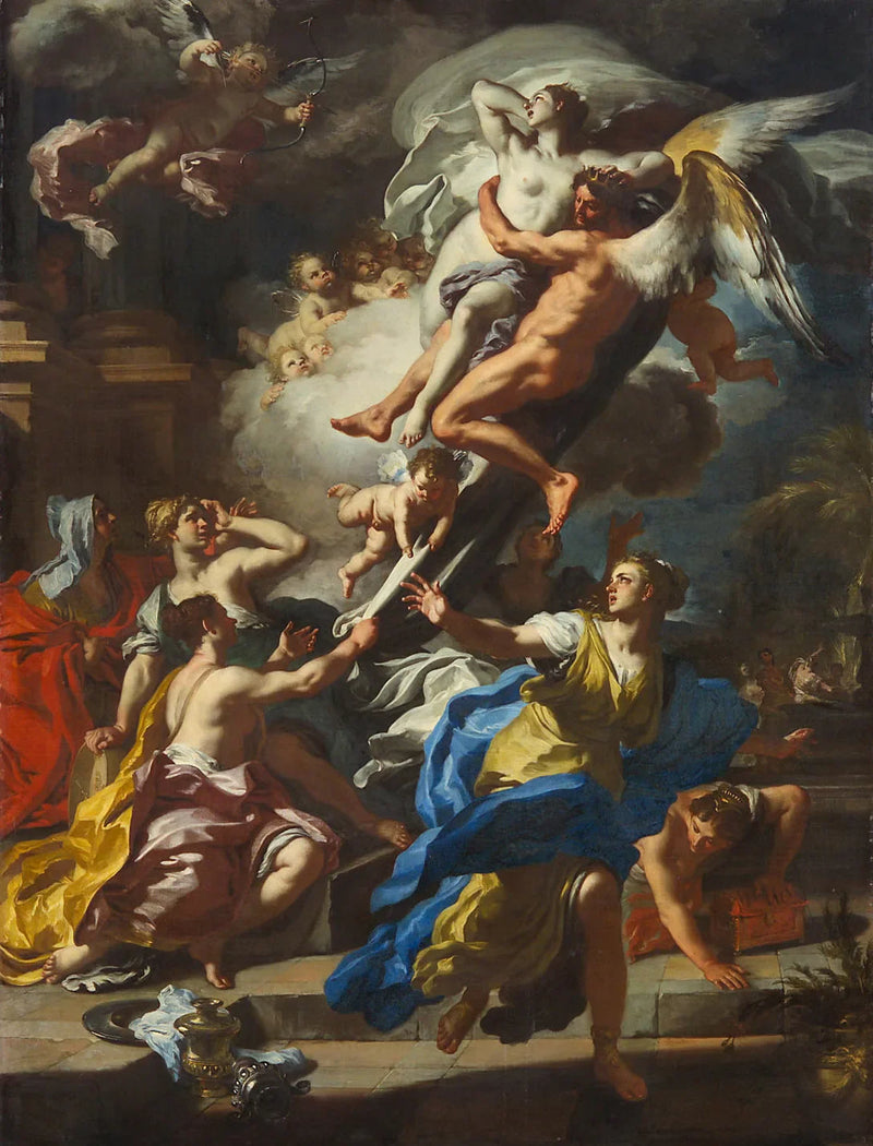 Borée flyver Oréthyie - Francesco Solimena