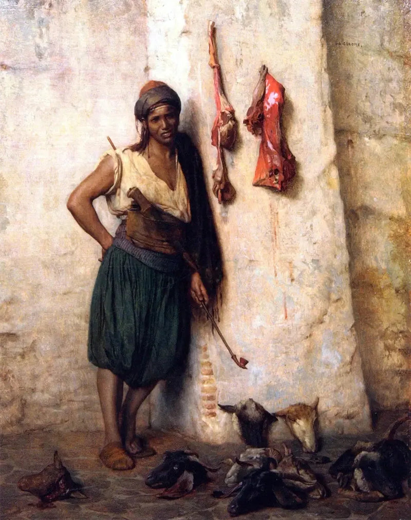 Tyrkisk slagter i Jerusalem - Jean-Léon Gérôme