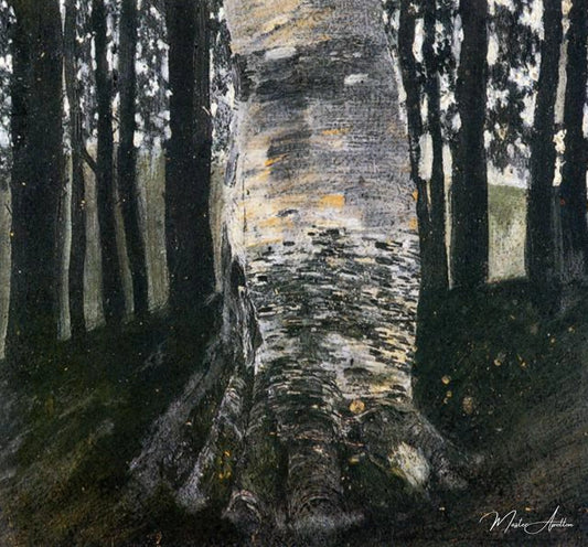 Bouleau dans une forêt - Gustav Klimt - Reproductions de tableaux et peintures haut de gamme