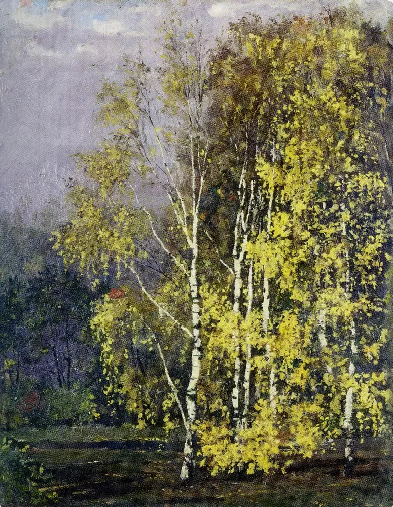 Birketræer om efteråret - Edvard Munch