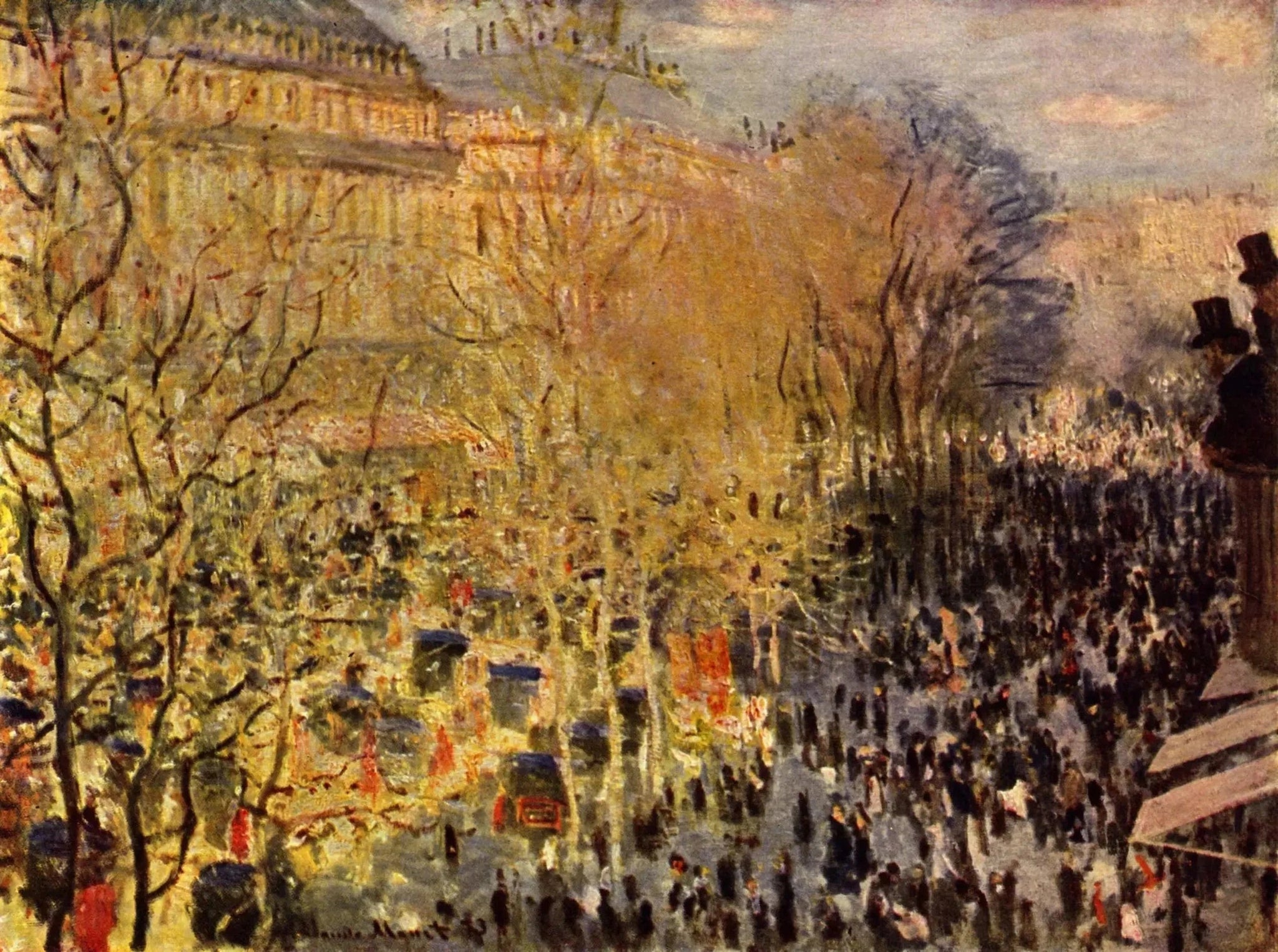 Le Boulevard des Capucines W292 par Claude Monet, 1873, musée Pouchkine