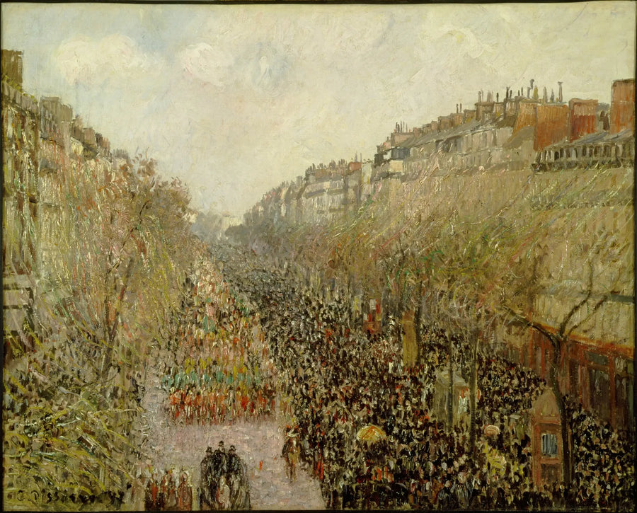 Boulevard Montmartre, Fastelavn - Camille Pissarro