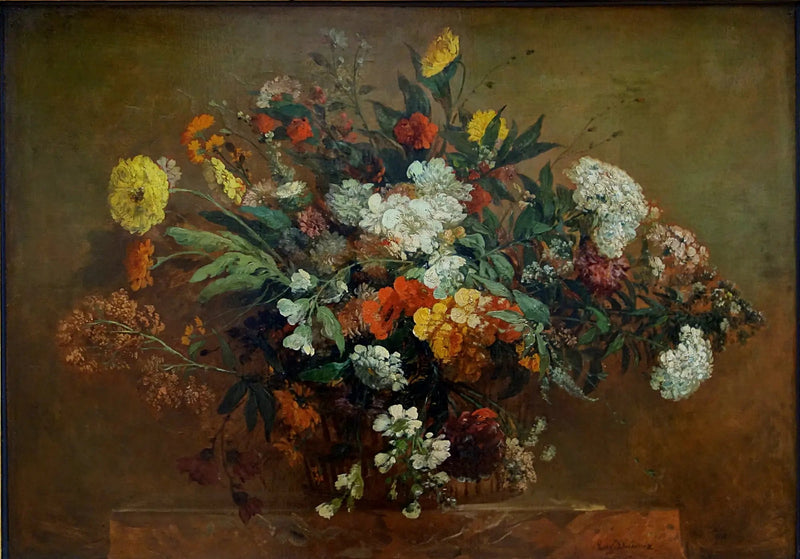 Landligt buket - Eugène Delacroix