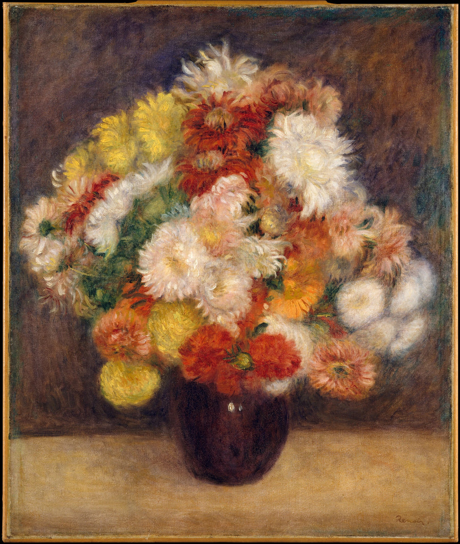 Chrysanthemum Bouquet - Pierre-Auguste Renoir
