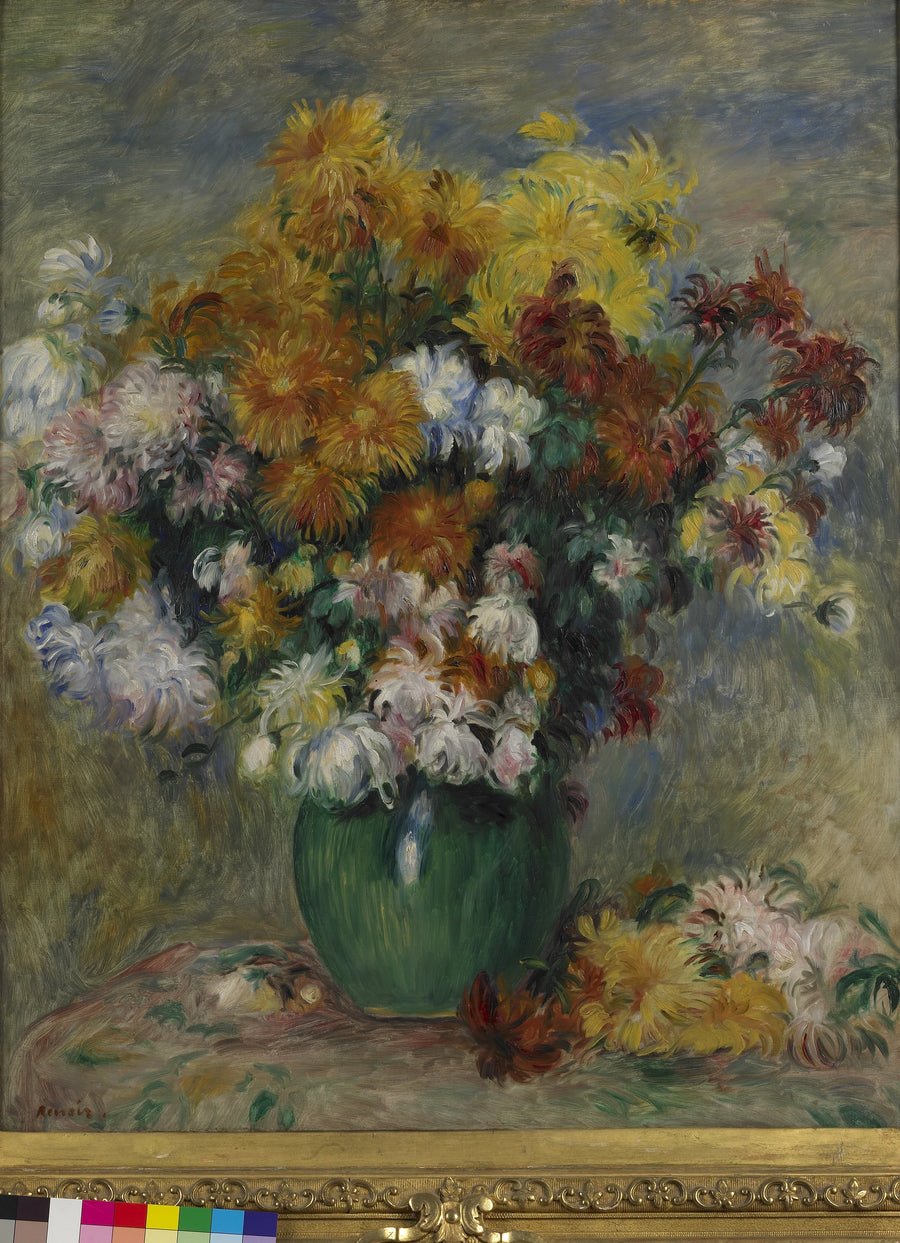 Chrysanthemum Bouquet - Pierre-Auguste Renoir