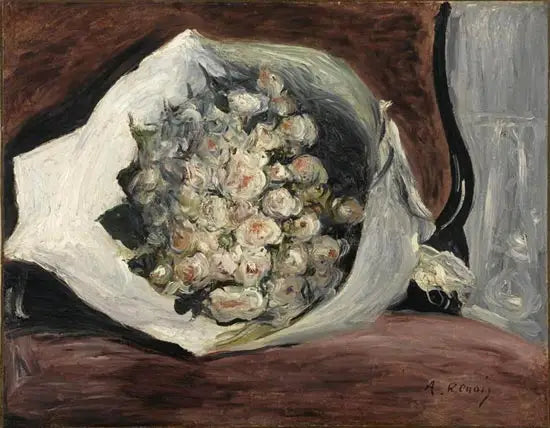 Buket i en loge - Pierre-Auguste Renoir