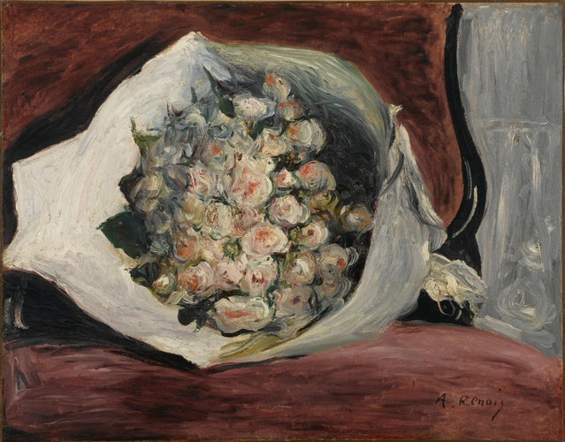 Buket i en loge - Pierre-Auguste Renoir