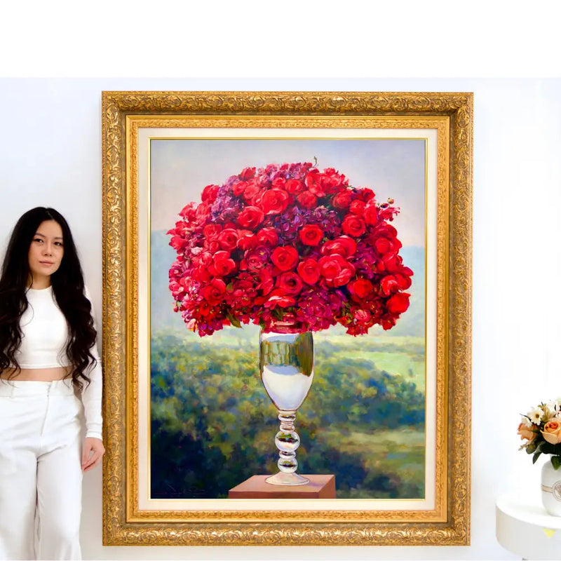 Buket roser | 100 x 130 cm