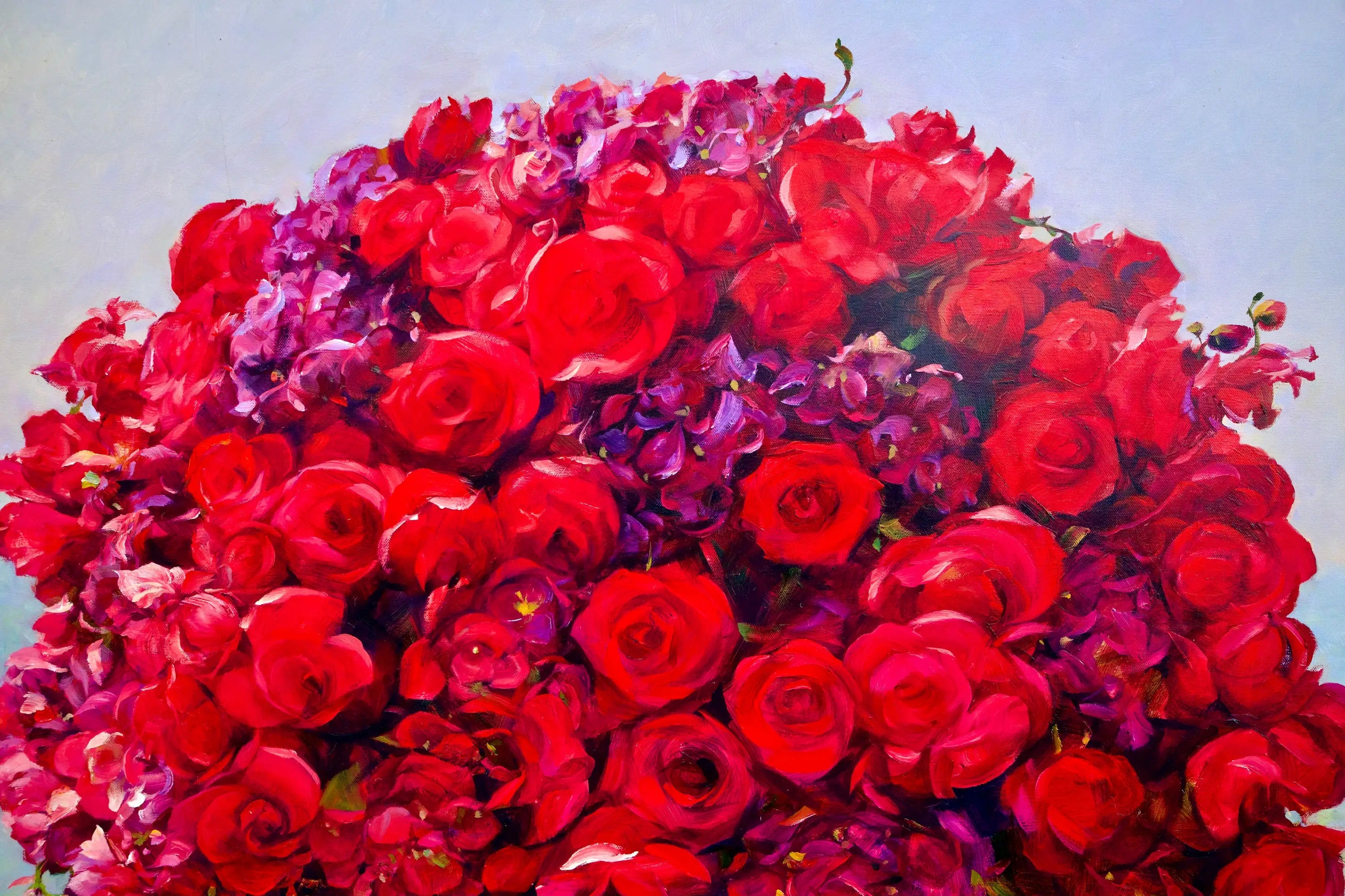 Bouquet de Rose | 100 x 130 cm Reproductions de tableaux à la peinture à l’huile