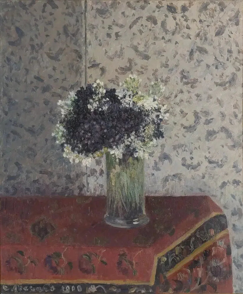 Buket af violer - Camille Pissarro