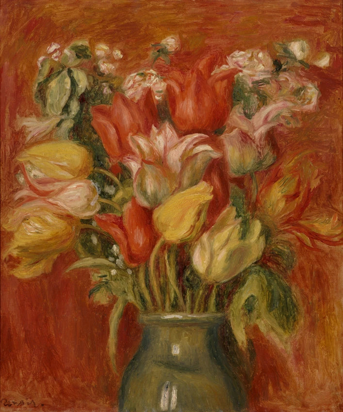 Tulipanbuket - Pierre-Auguste Renoir