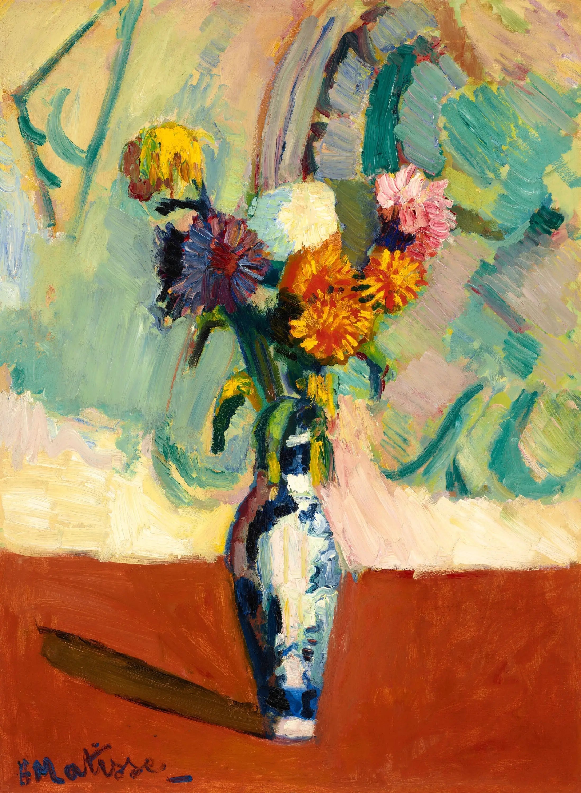 Bouquet, vase chinois - Henri Matisse image 1 reproduction d’œuvre d’art à l’huile