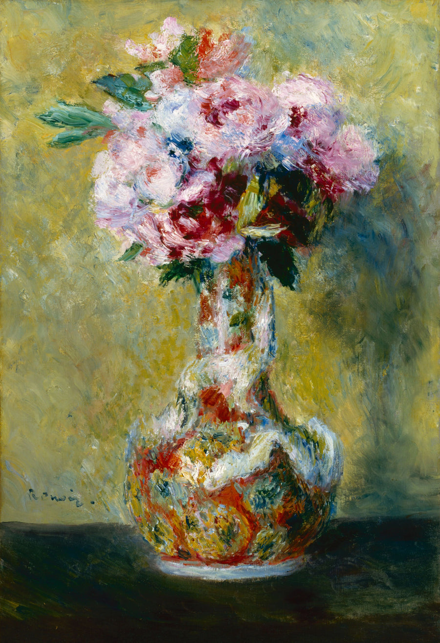Buket i en vase - Pierre-Auguste Renoir
