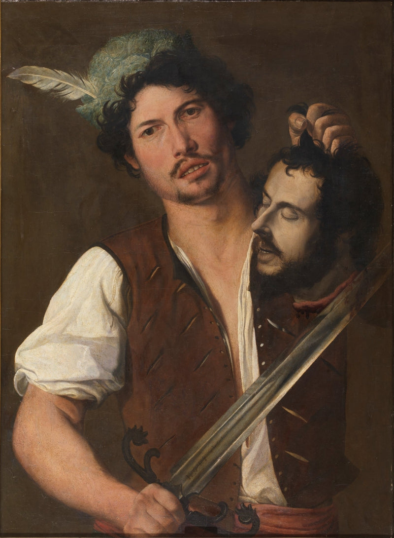 Bøddel med Jean-Baptiste-hovedet - Orazio Gentileschi