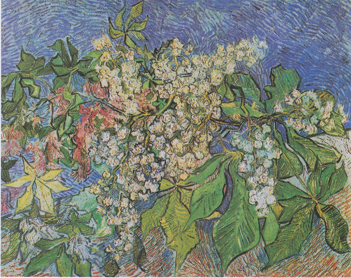 Kastanjegrene i blomst - Vincent van Gogh