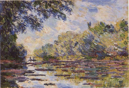 Reproduction du tableau « Bras de Seine à Giverny - Claude Monet » par Alpha Reproduction en peinture à l’huile