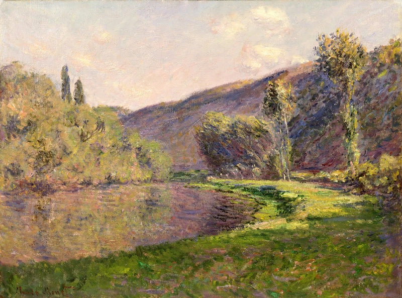 Le Bras de Jeufosse, sen eftermiddag W910 - Claude Monet