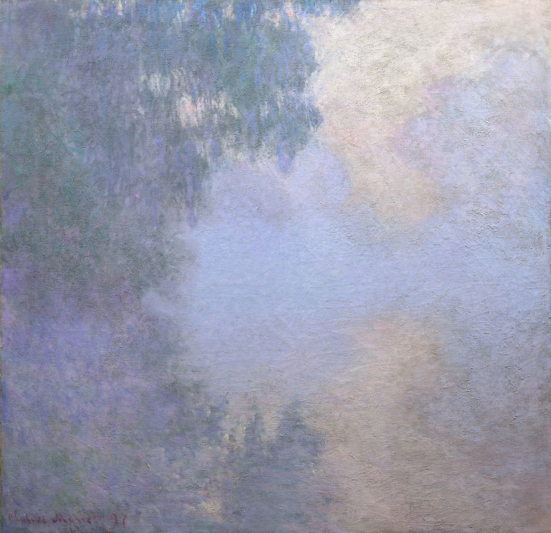 Bras de Seine i nærheden af Giverny, mist, Chicago W1475 - Claude Monet