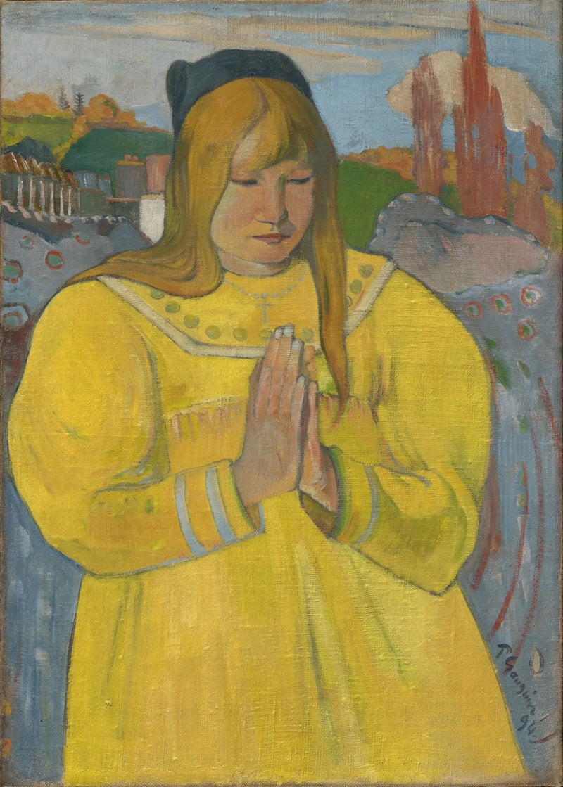 Bretonne i bøn - Paul Gauguin