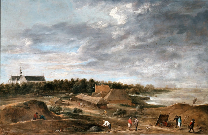 Briqueteries nær Hemiksem - David Teniers den Yngre