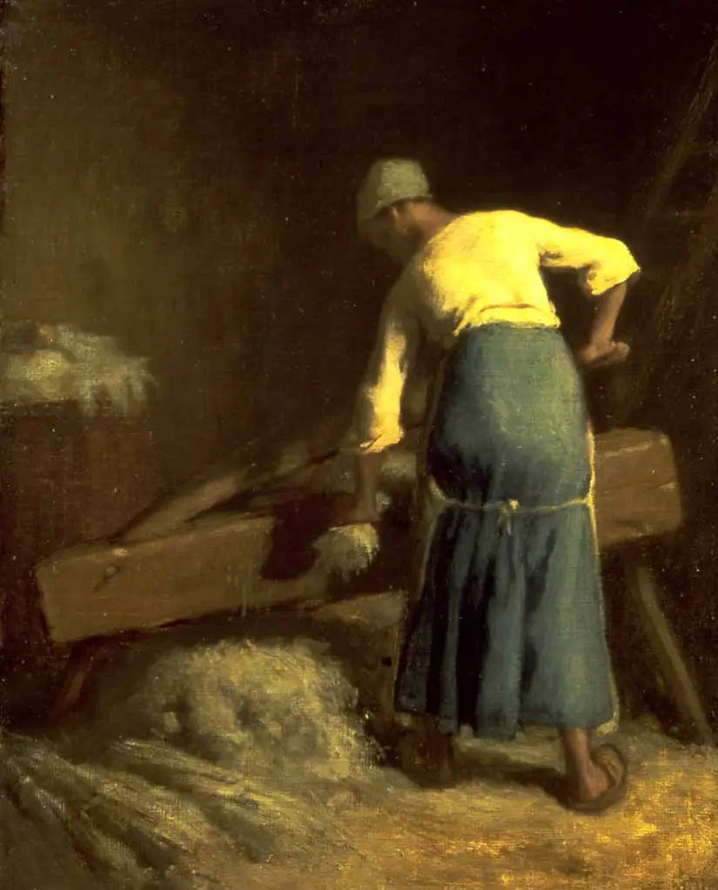 Briser le lin - Jean-François Millet
