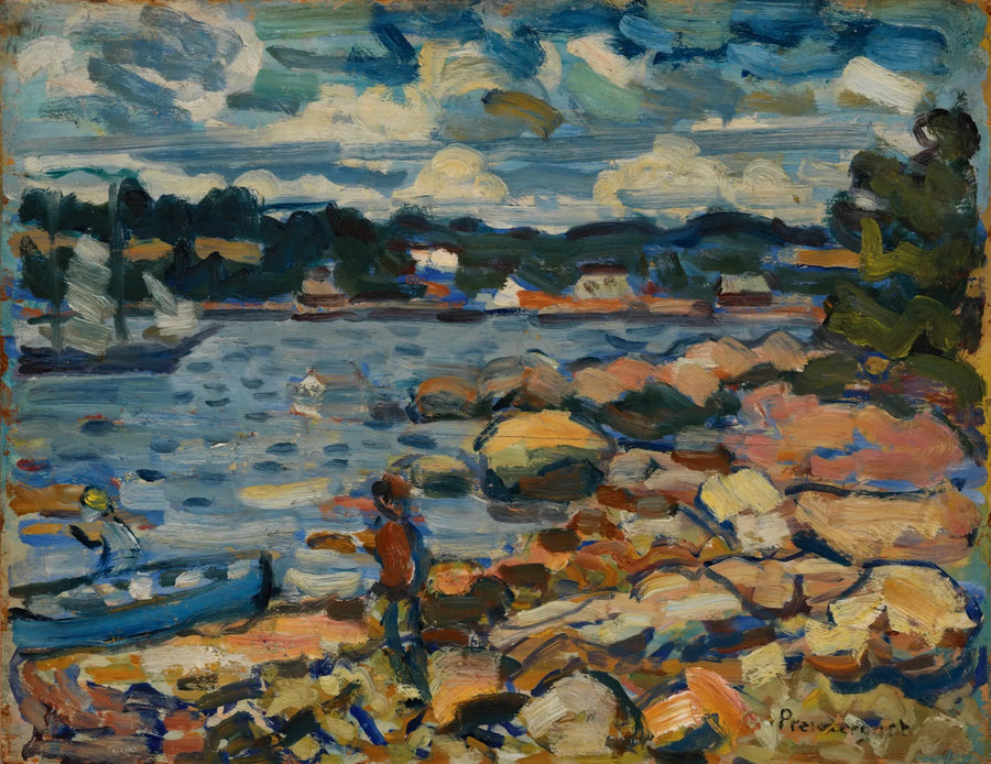 Brooksville, Maine (flod og klipper) - Maurice Prendergast
