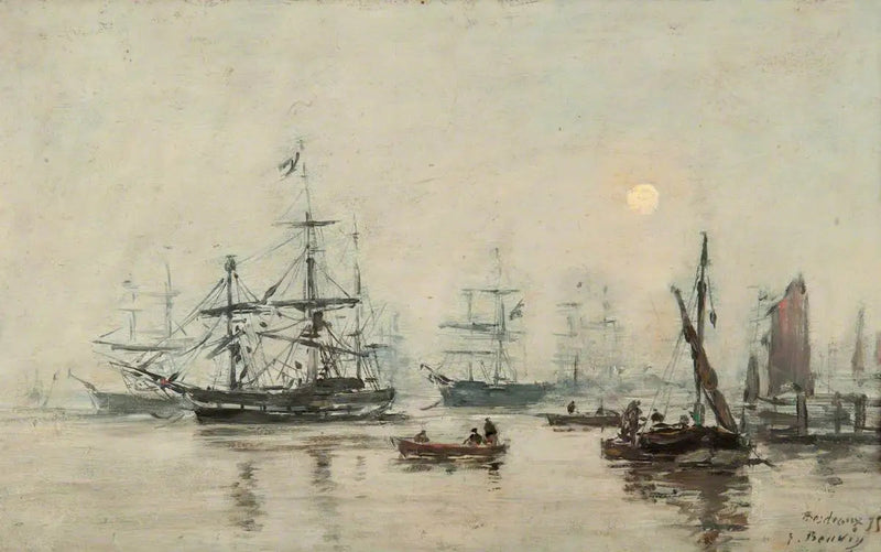Tåge, Bordeaux - Eugène Boudin