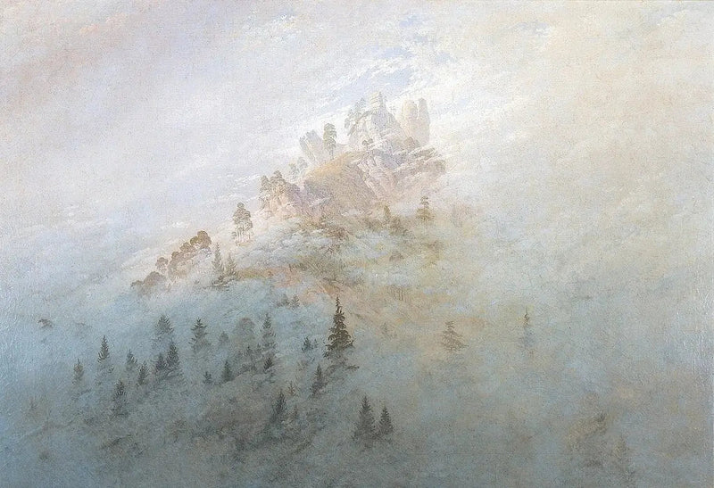 Morgen tåge i bjergene - Caspar David Friedrich
