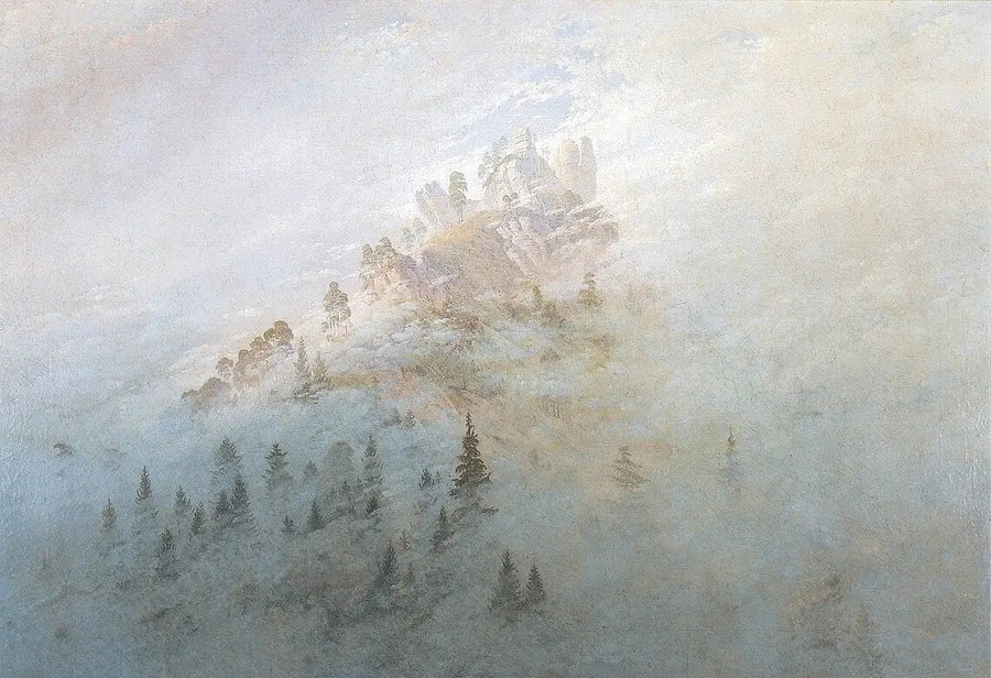 Morgen tåge i bjergene - Caspar David Friedrich