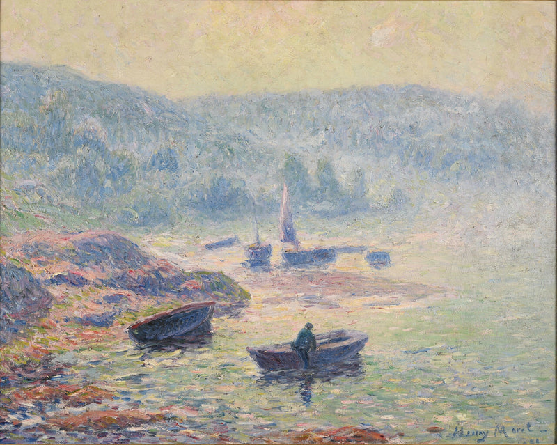 Brume over floden ved Pont-Aven - Henry Moret