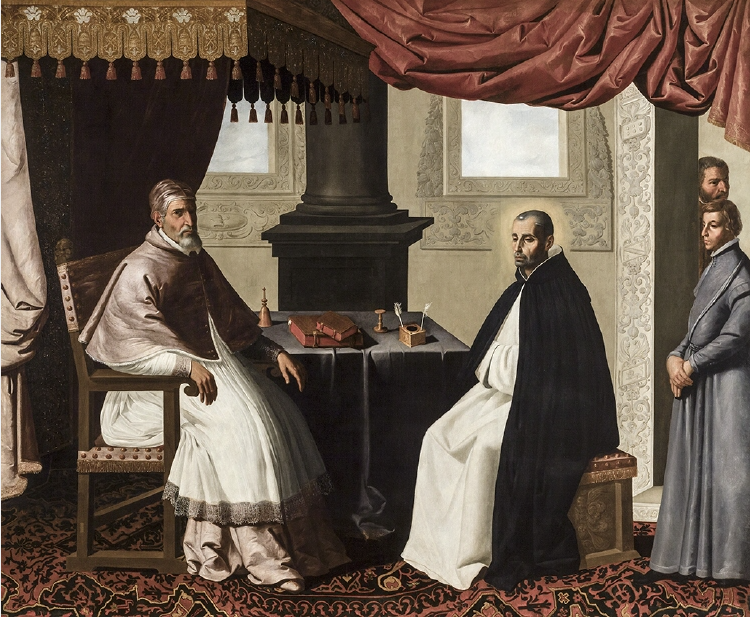 Bruno di Segni med Urban II - Francisco de Zurbarán