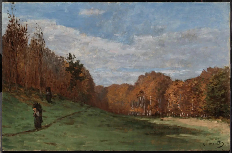 Skovhuggerne i udkanten af skoven W18 - Claude Monet