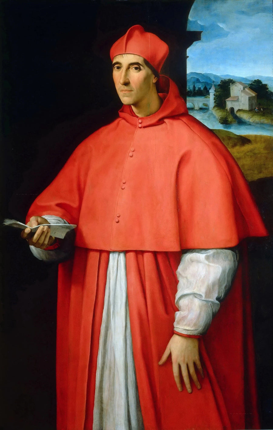 Portræt af kardinal Alessandro Farnèse - Raphael Sanzio