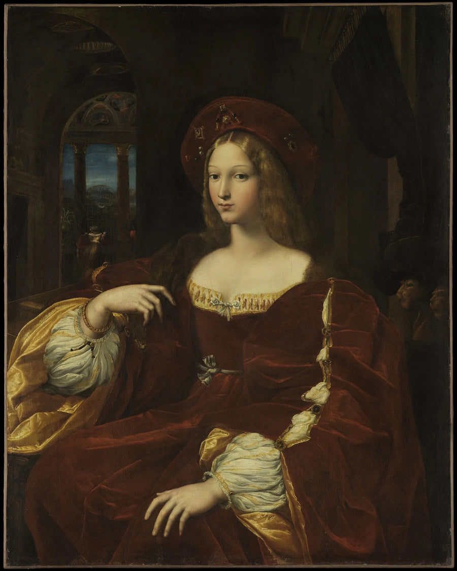 Portræt af Isabelle de Requesens, vice-dronning af Napoli - Raphael Sanzio