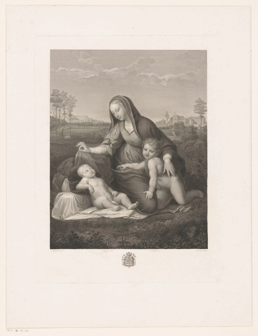 Jomfruen med gardinet - Raphael Sanzio