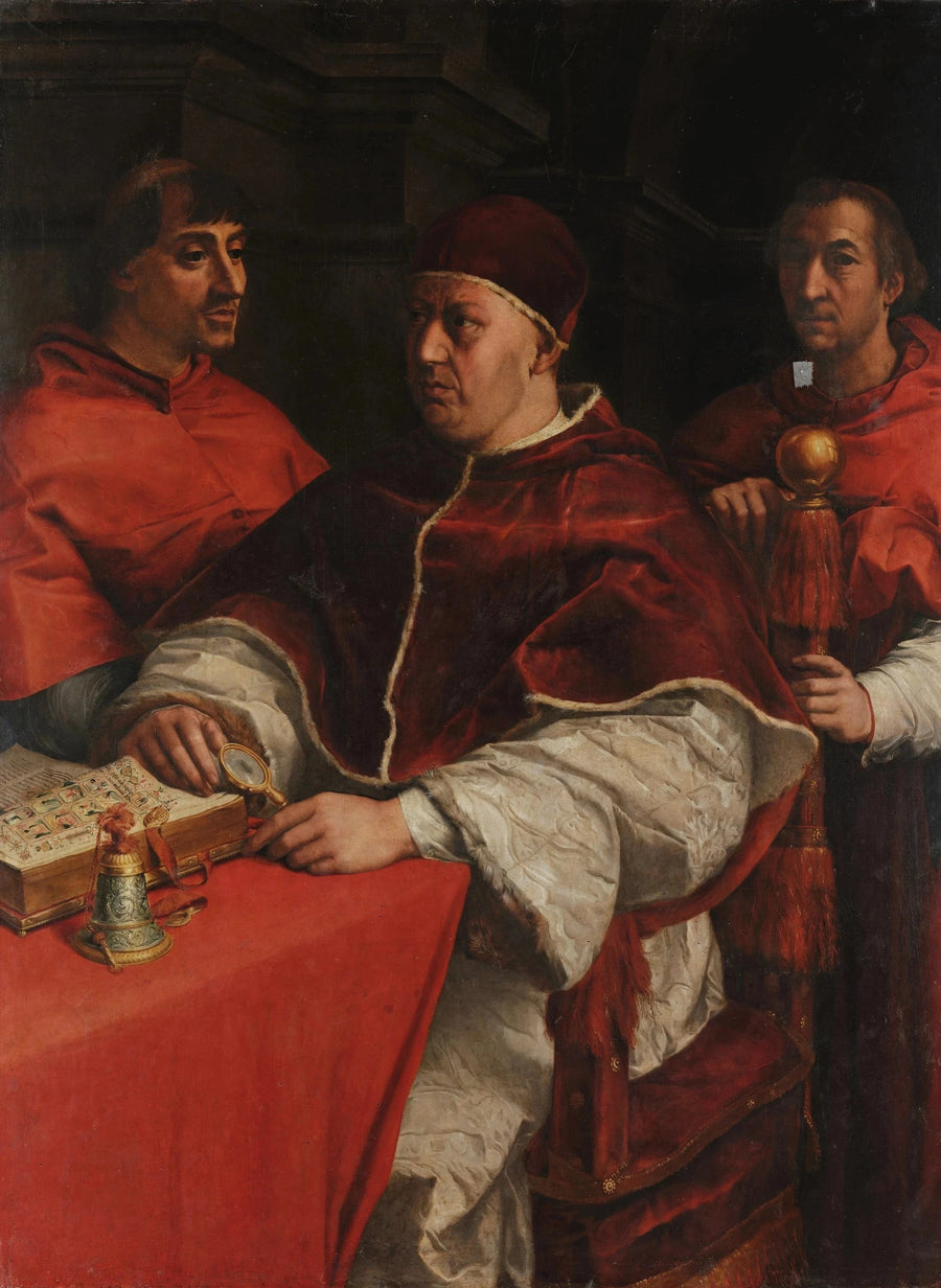 Portræt af pave Leo X - Raphael Sanzio
