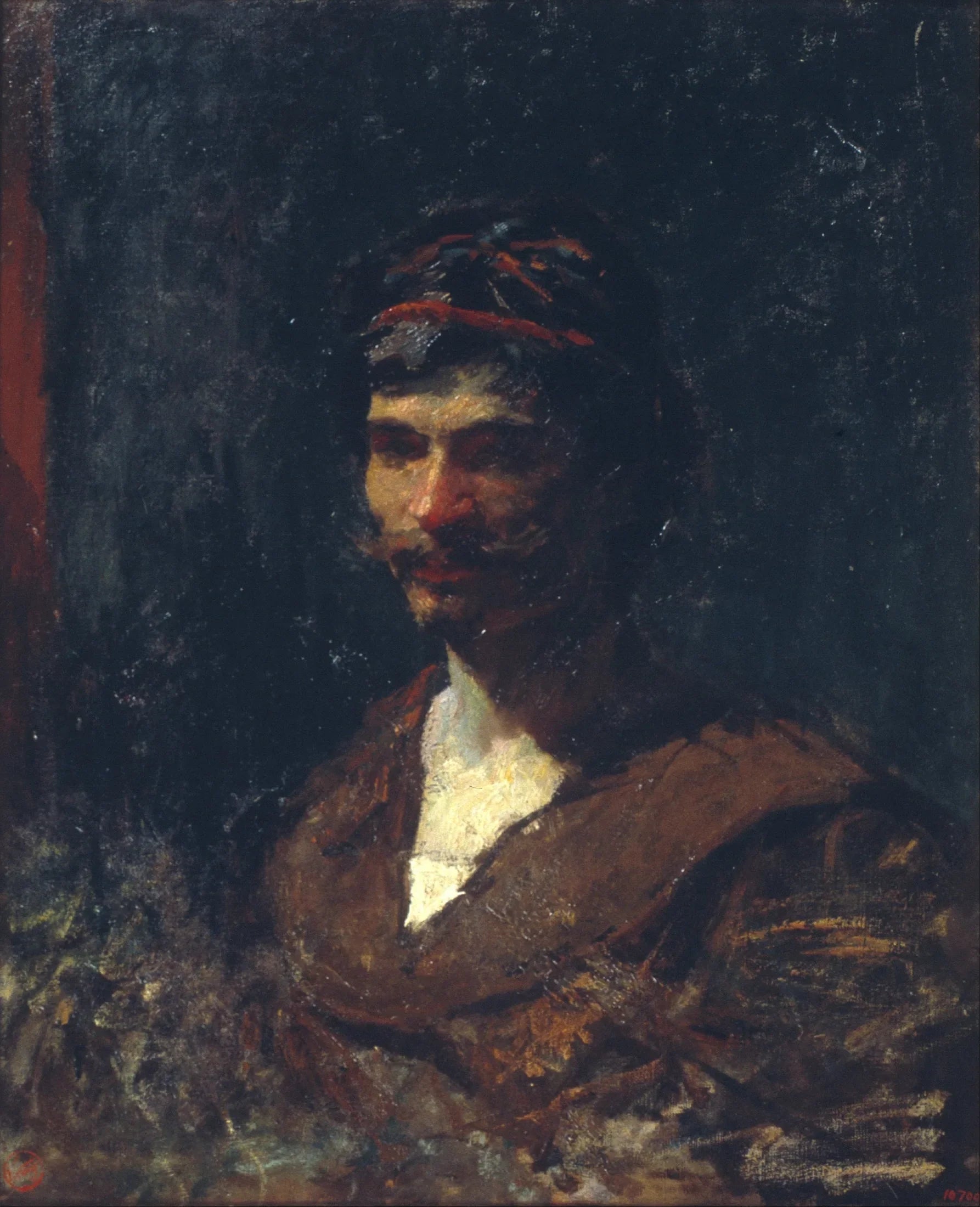 Buste d'homme. Allégorie de Bacchus - Mariano Fortuny Marsal image 1 reproduction d’œuvre d’art à l’huile