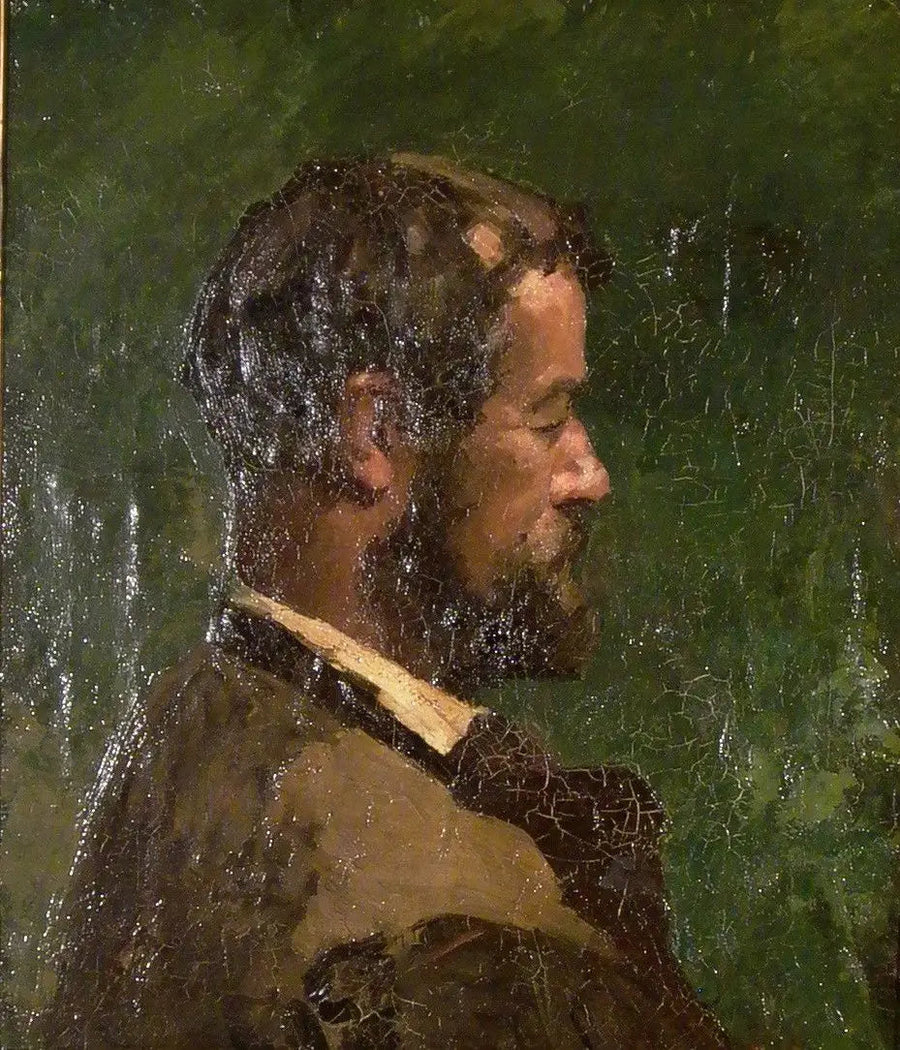 Profilbuste af en mand - Gustave Courbet