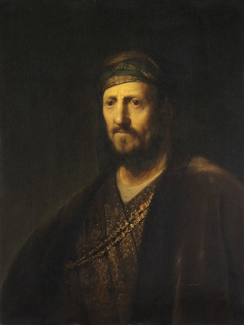 Mandbuste i orientalsk kostume - Rembrandt