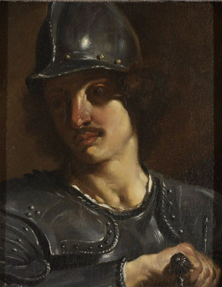 En soldats bryst i rustning - Guercino
